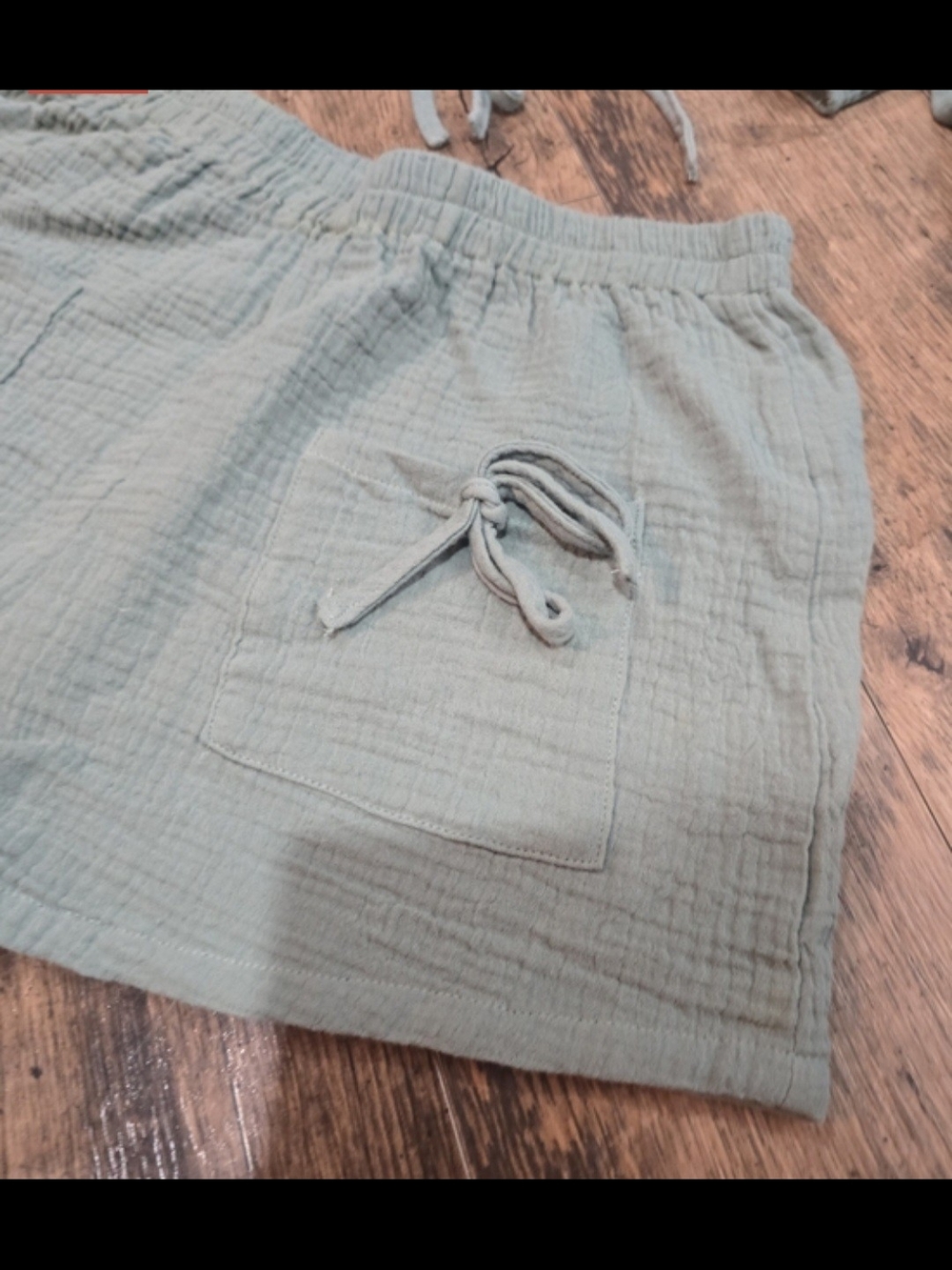 Simplee Sage Green Cotton Matching Set Sooo Cute!!! - Picture 3 of 6